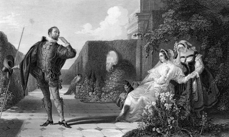 Malvolio y la Condesa en Noche de Reyes, de Shakespeare