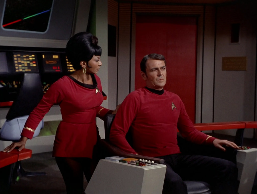 Nichelle Nichols, James Doohan, Star Trek TOS, 'Friday's Child,' 1967