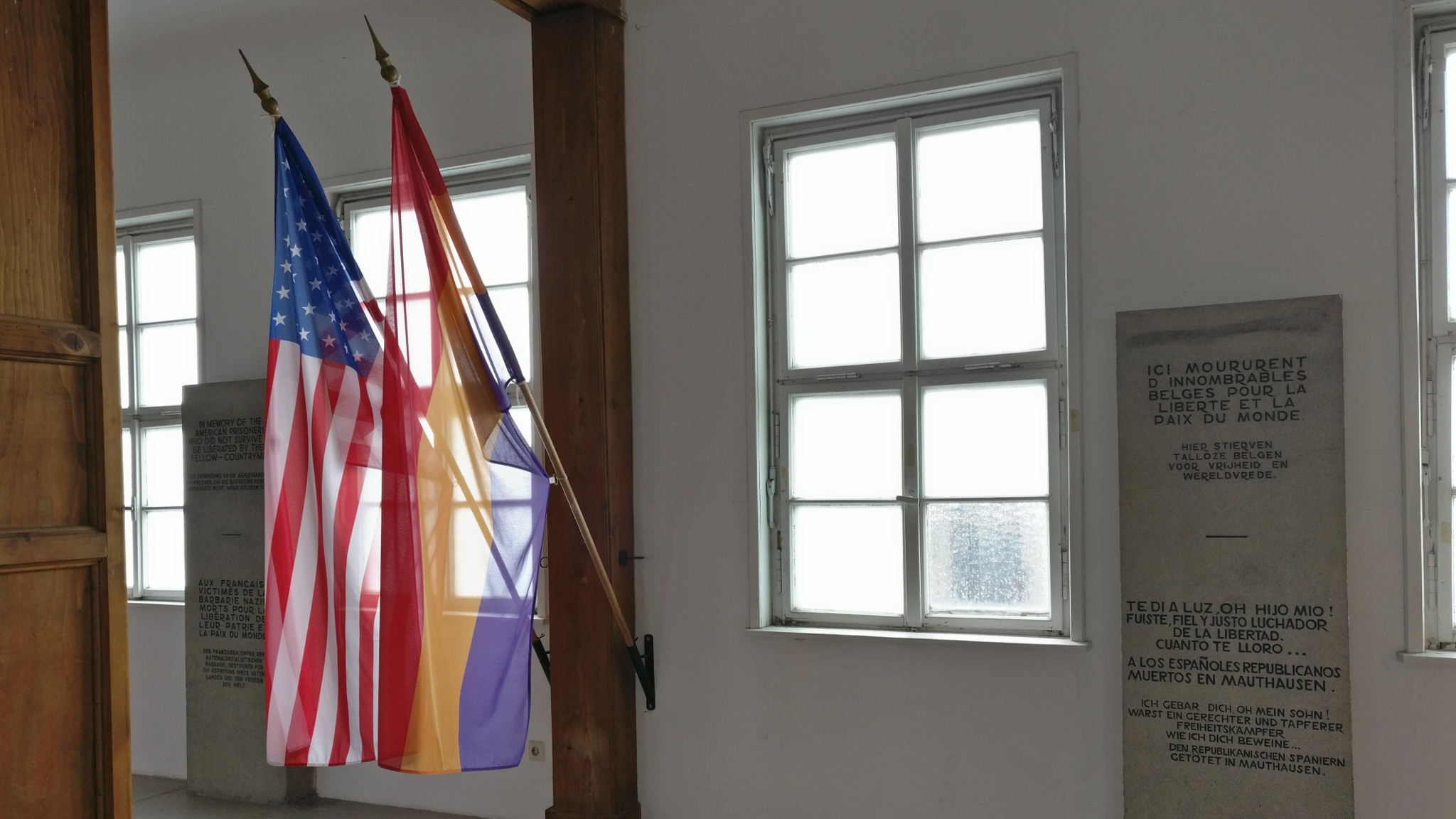 Spanish Second Republic flag in Mauthausen