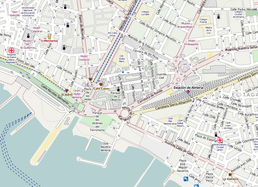 Almería en OpenStreetMap