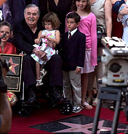 James Doohan estrenando su estrella