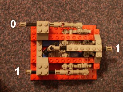 Puerta NAND en Lego