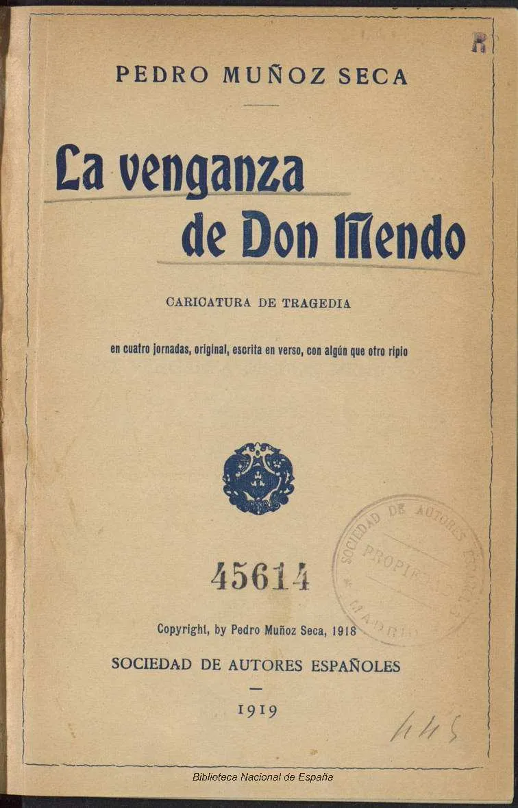 La Venganza de Don Mendo