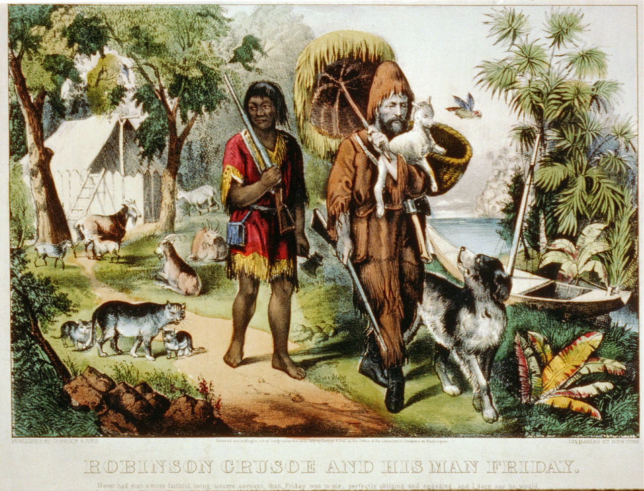 Robinson Crusoe and his man Friday