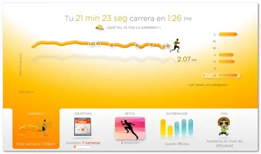 Página de NikeRunning Página de NikeRunning