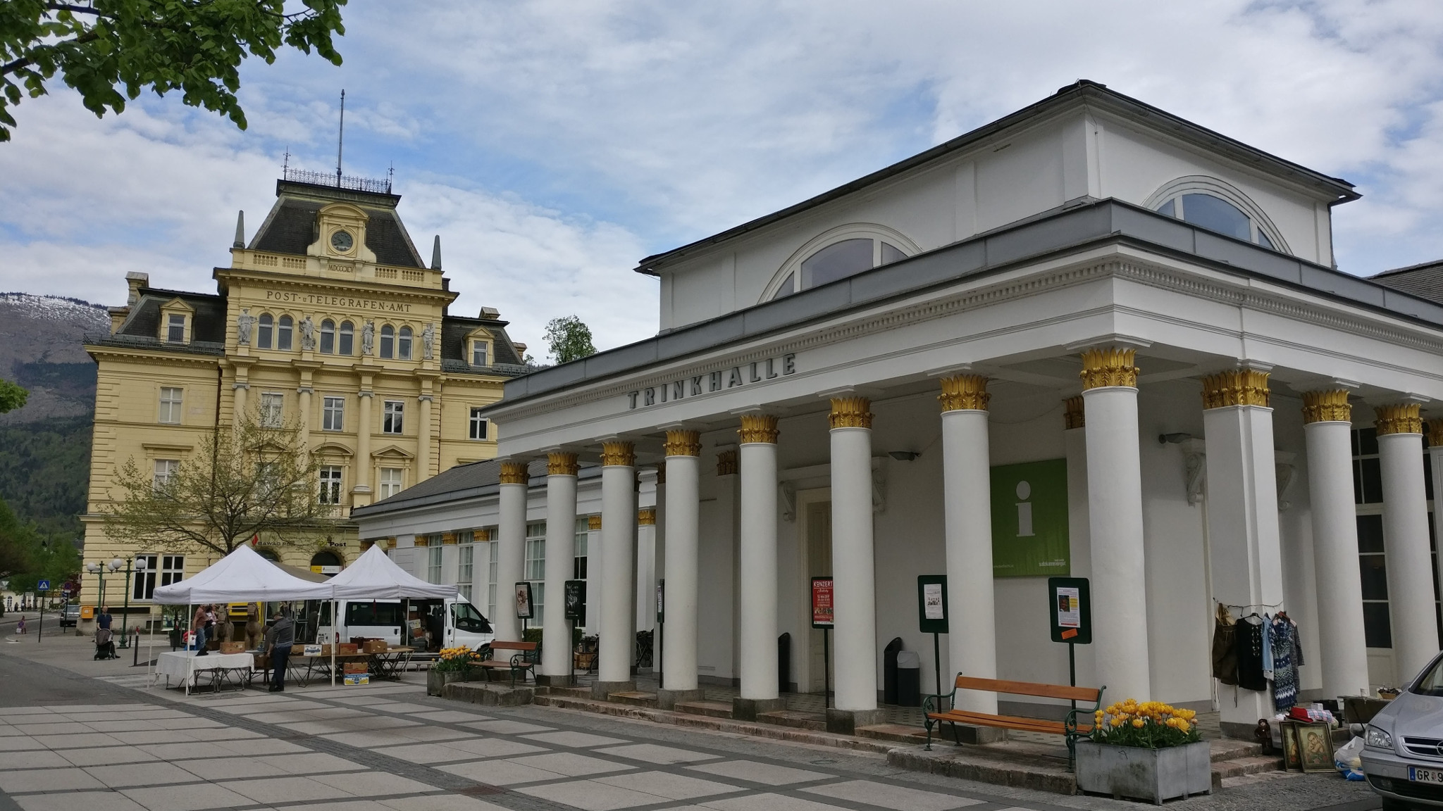 Post Office and the Trinkhalle in Bad Ischl